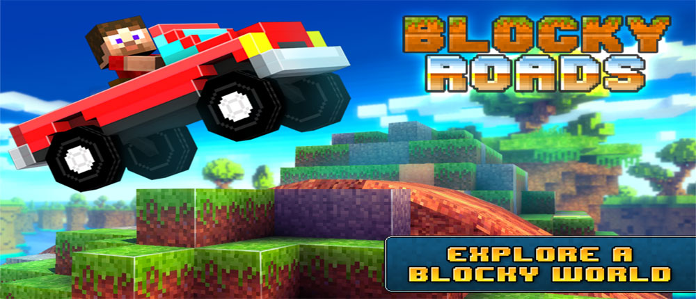 Download Blocky Roads - an interesting game of pixel roads Android data mode