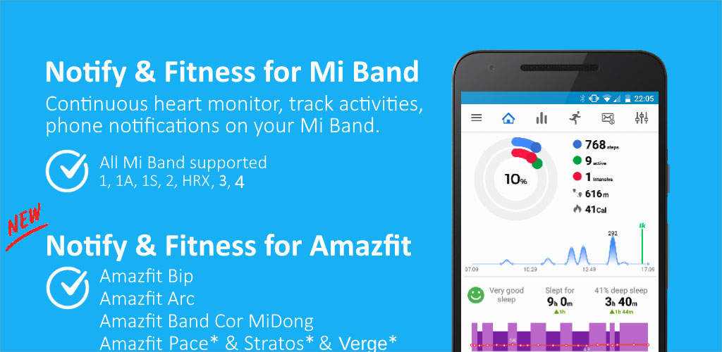 Notify & Fitness for Mi Band Pro