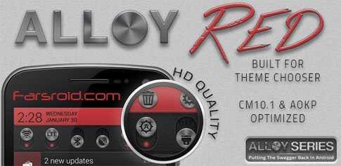 Alloy Red Theme CM10.1 - New Android theme