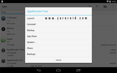 AppMonster Pro Backup Restore Android - Android application