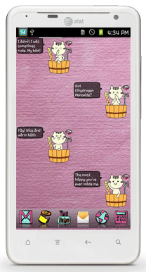 Download BathingCat - Android cat battery widget