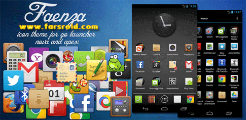 Download Faenza Theme for Go Launcher - new Android theme