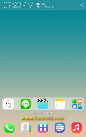 Download [Full HD] iOS7 Atom theme Android Apk - NEW
