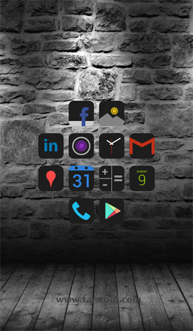 HD Dark - Apex, Nova, ADW, GO Android New Android theme