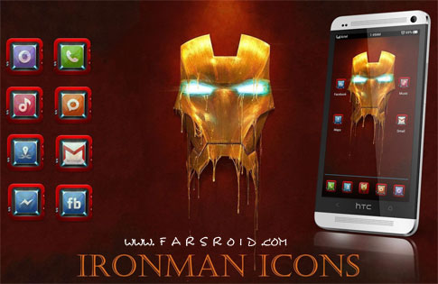 Download IRONMAN HD APEX / ADW / NOVA / GO - new Iron Man theme for Android