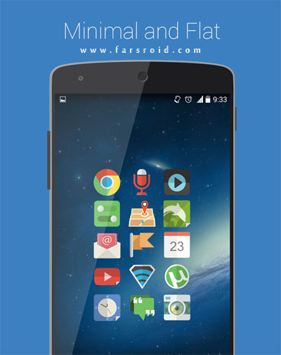 Minimal APEX NOVA KITKAT THEME Android - Android paid themes