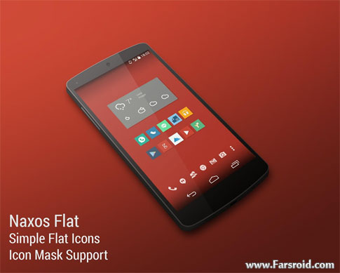 Download Naxos Flat Icon Pack ADW Nova - Stylish Android Theme - Free