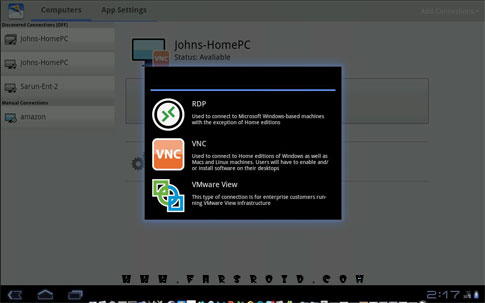 PocketCloud Remote Desktop Pro Android - Android remote control application