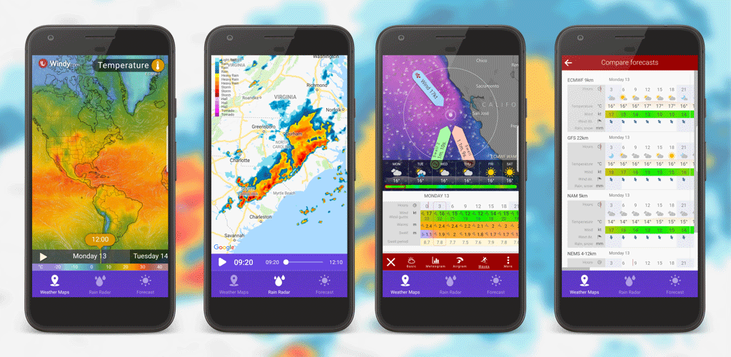 RAIN RADAR PRO - Animated Weather Forecasts & Maps