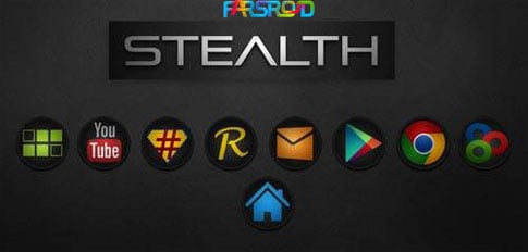 Download STEALTH - Go Apex Nova Theme - a new and stylish Android theme