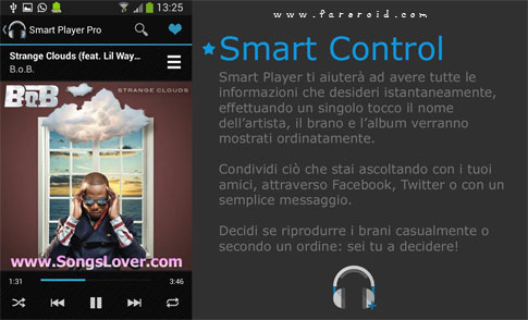 Download Smart Player Pro - the new "Smart Player" music player for Android