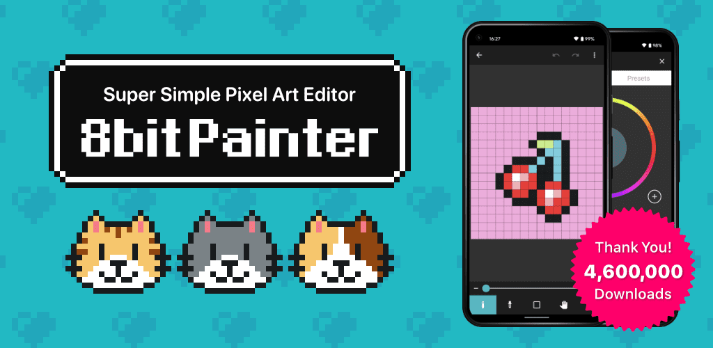 8bit Painter - Super Simple Pixel Art App