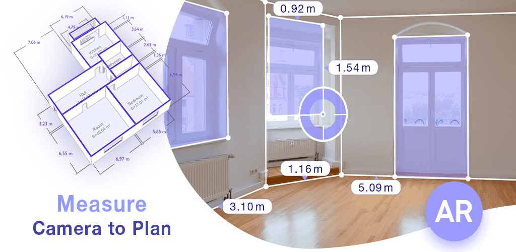 AR Plan 3D Ruler – Camera to Plan, Floorplanner