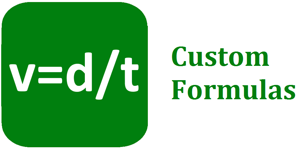 Custom Formulas