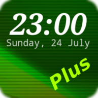 digi clock widget plus android logo
