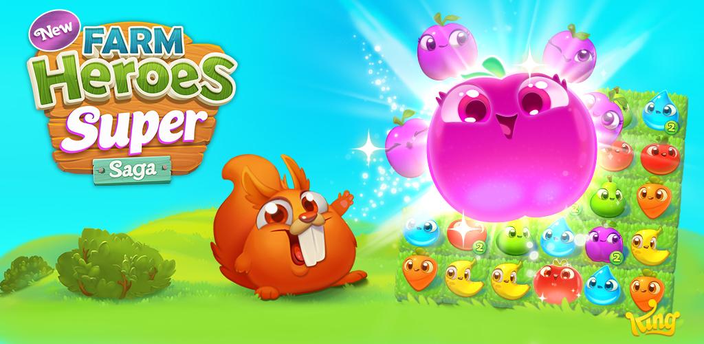 Download Farm Heroes Super Saga - Puzzle Game "Epic Super Heroes Farm" Android Mod