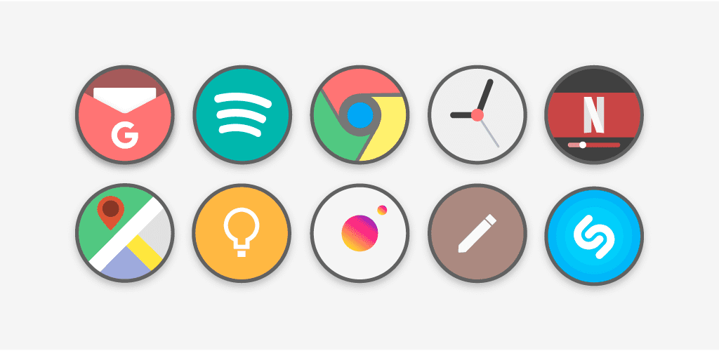 Flat Circle - Icon Pack