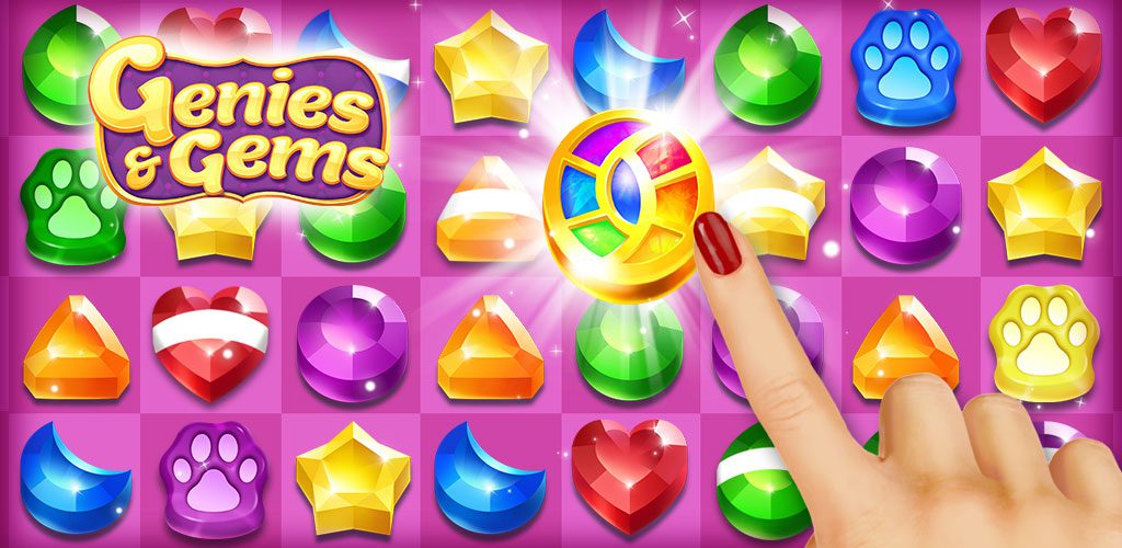 Download Genies & Gems - Puzzle game "Jewelry" Android + Mod