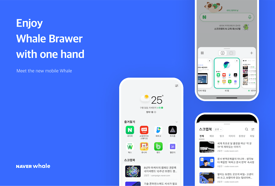 Whale Browser 3.21.192.18 download the last version for iphone
