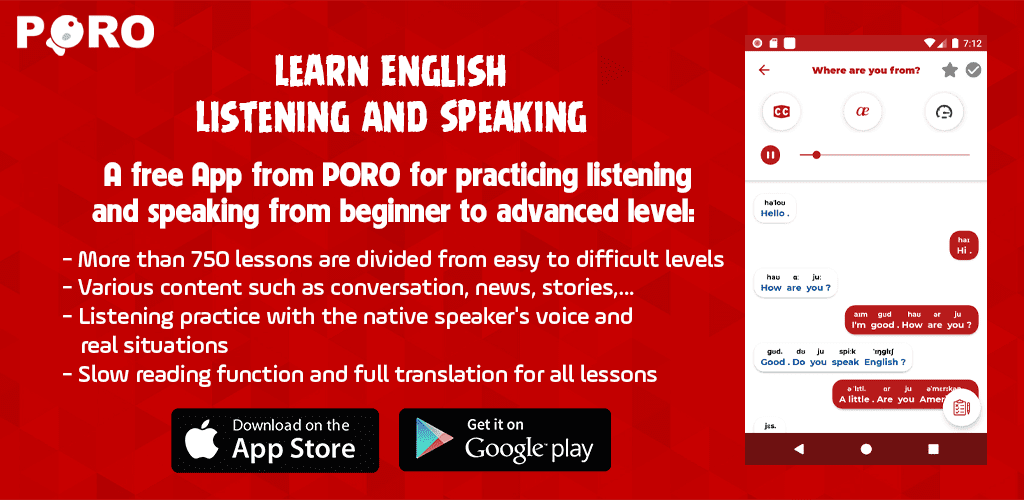 Learn English - Listening and Speaking 