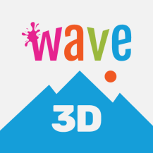 wave live wallpapers maker 3d logo